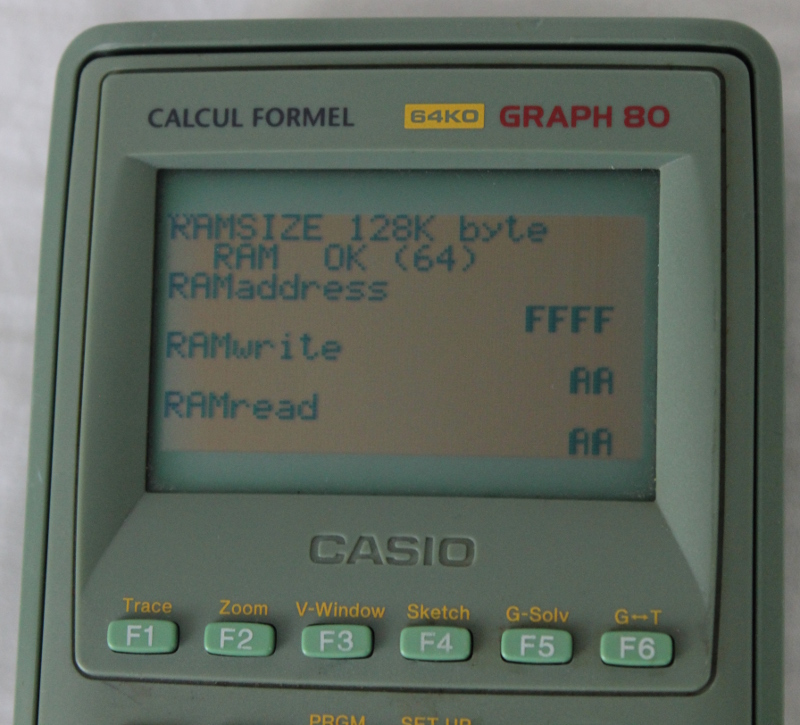 CFX-9990GT RAM Diagnostics