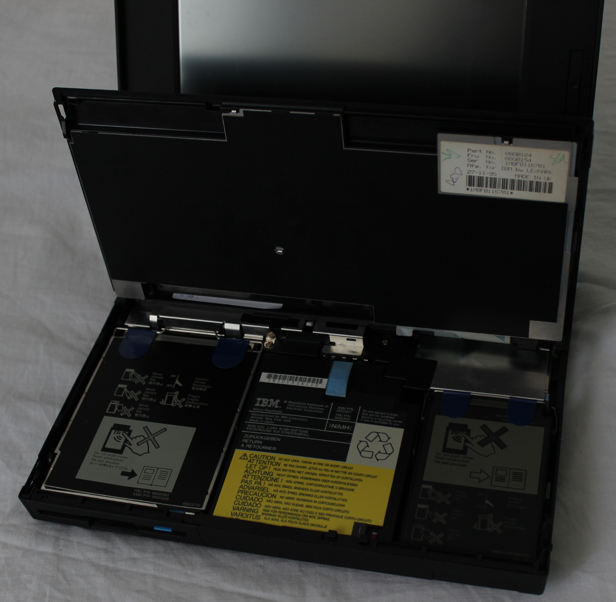 Intérieur d'un IBM Thinkpad 750C